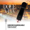 Vibrator reîncărcabil Three Black, 7 viteze – Dolce Vita