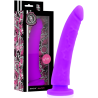 Dildo din silicon medical, lila, 20 cm, Ø 4 cm – Delta Club