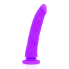 Dildo din silicon medical, lila, 20 cm, Ø 4 cm – Delta Club