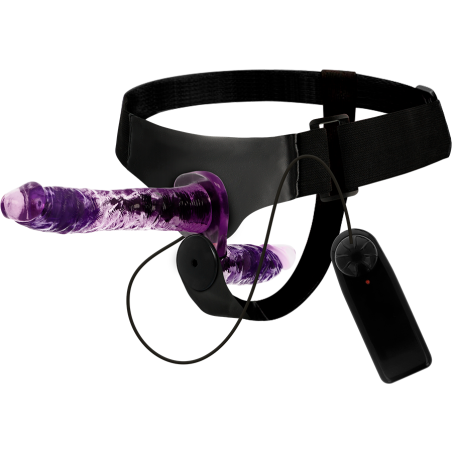 Ham cu vibrator pentru stimulare simultană, HARNESS ATTRACTION