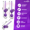 Set premium din silicon Osian, lila – Moressa