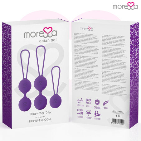 Set premium din silicon Osian, lila – Moressa
