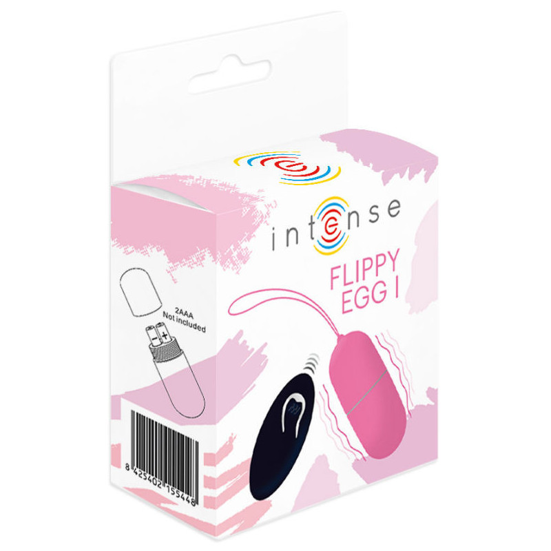 Ou vibrator Flippy I cu telecomanda, roz – Intense