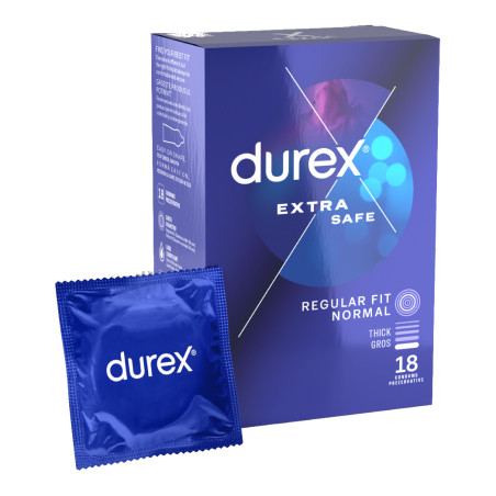 Durex Extra Safe, lubrifiate si rezistente, 56 mm