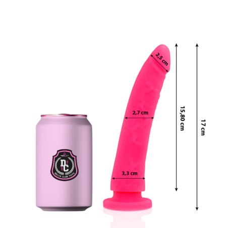 Dildo roz din silicon medical 17 cm
