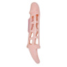 Harrison – husa extensie pentru penis cu vibratii si curea, 13,5 cm
