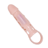 Harrison – husa extensie pentru penis cu vibratii si curea, 13,5 cm