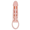 Harrison – husa extensie pentru penis cu vibratii si curea, 13,5 cm