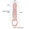 Harrison – husa extensie pentru penis cu vibratii si curea, 13,5 cm
